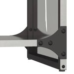 vidaXL Portant de bois de chauffage 40x30x80 cm acier inoxydable