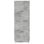 vidaXL Ensemble de Meubles 2 Pièces Gris béton 66 x 34 5 x 90 cm