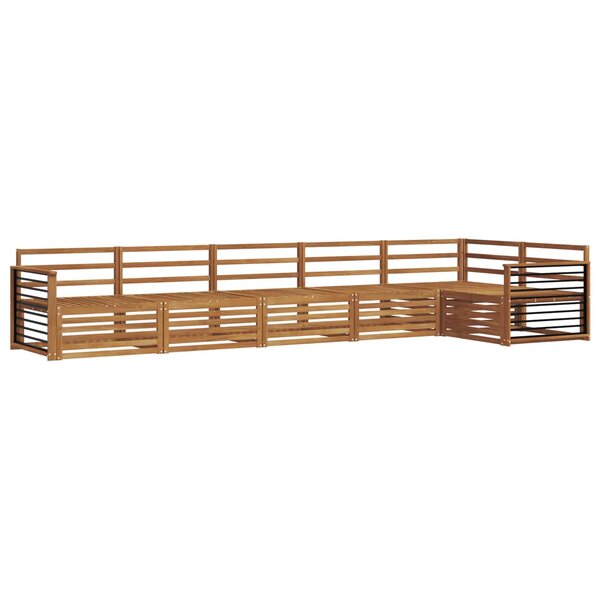 vidaXL Ensemble de canapés d'extérieur 6 pc Naturel