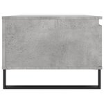 vidaXL Table basse Gris béton 90x50x36 5 cm Bois d'ingénierie