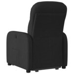 vidaXL Fauteuil inclinable noir tissu