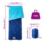 vidaXL Sac de couchage pour adultes camping 3 saisons