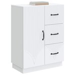 vidaXL Buffet Blanc 66 x 34 5 x 87 cm Bois d'ingénierie