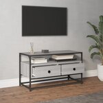 vidaXL Meuble TV sonoma gris 80x35x45 cm bois d'ingénierie