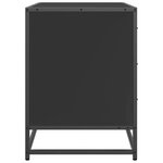 vidaXL Armoire à tiroirs noir 70x41x56 cm bois d'ingénierie