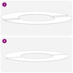 vidaXL adapté pour anneau d'arbre plat Marron Ø30 / 60 cm Acier patiné