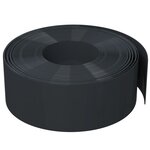 vidaXL Bordures de jardin 3 Pièces noir 10 m 20 cm polyéthylène