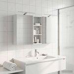 vidaXL Ensemble de Meubles de Salle de Bain 3 Pièces 130 x 14 5 x 70 cm