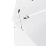 vidaXL Boîte de rangement avec couvercle RANA blanc bois massif de pin