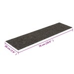 vidaXL Tapis d'escalier autocollants rectangulaire 15 Pièces 76x20 cm