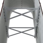 vidaXL Lit surélevé de jardin Acier galvanisé marron