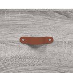 vidaXL Table de chevet sonoma gris 40x40x66 cm bois d'ingénierie