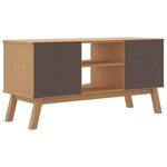 vidaXL Meuble TV OLDEN marron 114x43x57 cm bois de pin massif