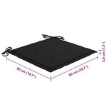 vidaXL Chaises de jardin et coussins lot de 8 Bois acacia solide Gris