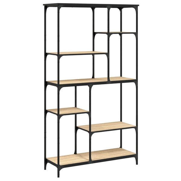 vidaXL Bibliothèque chêne sonoma 99x35 5x176 cm bois ingénierie acier