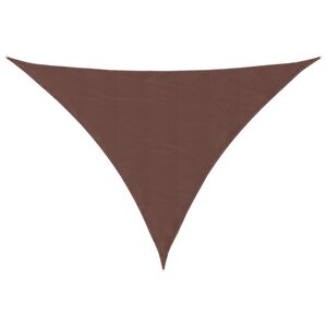 vidaXL Voile de parasol tissu oxford triangulaire 5x5x6 m marron