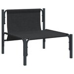 vidaXL Mobilier de jardin avec coussin avec oreiller Anthracite Acier