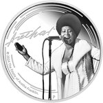 Pièce de monnaie en Argent 1 Dollar g 31.1 (1 oz) Millésime 2024 ARETHA FRANKLIN