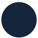 vidaXL Film solaire de piscine flottant PE 549 cm Noir et bleu