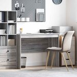 vidaXL Bureau Sonoma gris 100 x 50 x 76 cm Bois d'ingénierie