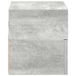 vidaXL Table de chevet murale gris béton 45x26x28 5 cm