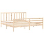 vidaXL Cadre de lit sans matelas 200x200 cm bois massif de pin