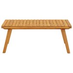 vidaXL Table basse de jardin 90x55x35 cm Bois solide d'acacia