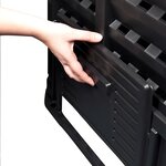 vidaXL Composteur de jardin Noir 68 9x68 9x83 9 cm 360 L