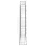 vidaXL Paniers à gabions arqués 13 Pièces 200x30x180/200 cm Fer galvanisé