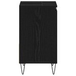 vidaXL Meuble de Lavabo de Salle de Bain Chêne noir 65 x 33 x 60 cm