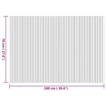 vidaXL Tapis rectangulaire naturel 70x100 cm bambou