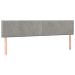 vidaXL Sommier à lattes de lit et matelas Gris clair 160x200cm Velours