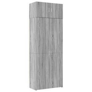 vidaXL Armoire de rangement sonoma gris 80x42 5x225 cm