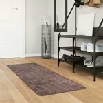 vidaXL Coureur de Tapis MARSA Gris 50 x 150 cm Polyester et PVC