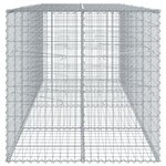 vidaXL Panier gabion avec couvercle 400x100x100 cm fer galvanisé