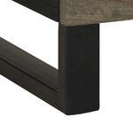 vidaXL Table de chevet noir 50x33x62 cm bois de manguier solide