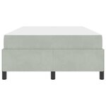 vidaXL Cadre de lit Blanc  gris clair et blanc 120 x 200 cm Velours