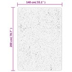 vidaXL Tapis OVIEDO à poils courts anthracite 140x200 cm