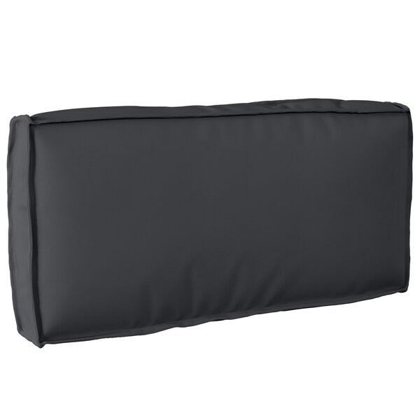 vidaXL Coussin pour dossier de palette Noir 80 x 40 x 12 cm