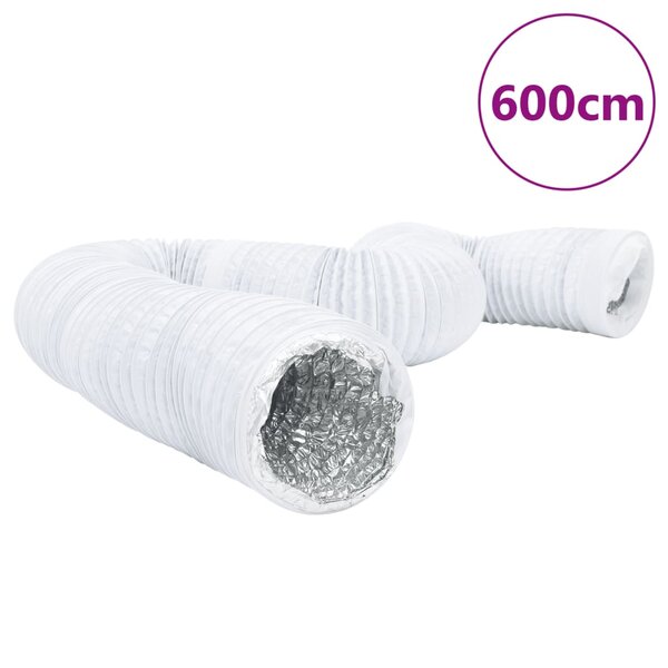 vidaXL Conduit de ventilation aluminium et PVC 6 m Ø20 cm