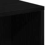 Bibliothèque vidaXL Noir Chêne 50x25x105 cm Bois d'ingénierie