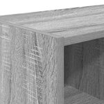 vidaXL Étagère à chaussures empilable sonoma gris 89 5x30x40 cm