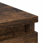 vidaXL Buffet chêne fumé 80x35x99 cm bois d'ingénierie