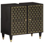 vidaXL Ensemble de meubles de salle de bain 3 Pièces bois manguier massif