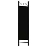 vidaXL Cloison de séparation 3 panneaux Noir 120x180 cm
