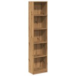 vidaXL Bibliothèque chêne artisanal 40x24x176 cm bois d'ingénierie