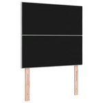 vidaXL Tête de lit LED avec bandes LED Gris clair 90 cm Velours