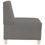 vidaXL Unité de Sofa Modulaire Sans Accoudoirs 2 Pièces Gris clair