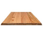 vidaXL Dessus de table marron clair bois chêne massif rectangulaire