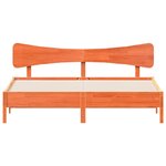 vidaXL Cadre de lit sans matelas cire marron 180x200cm bois pin massif